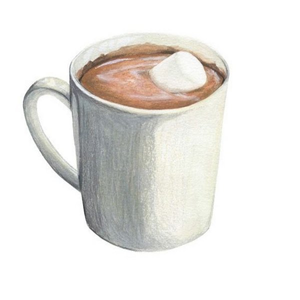 Кружки акварель