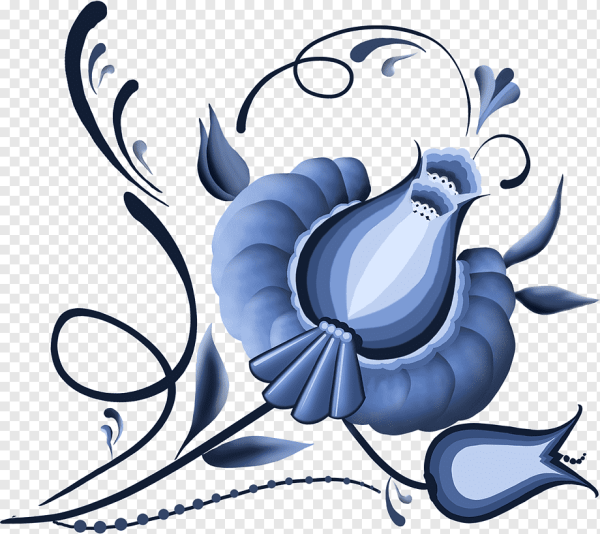 Орнаментальная стилистика Гжель