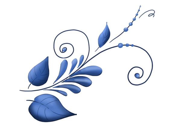 Гжель орнаментальная роспись