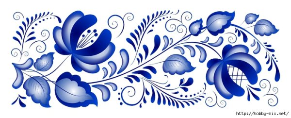 Гжельская роспись орнаментальная роспись