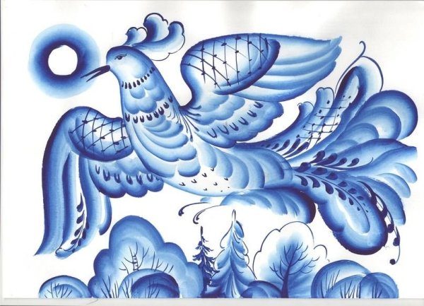 Сюжеты гжельской росписи