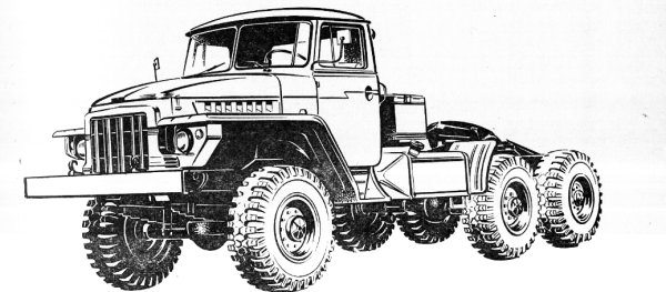 Урал-375сн седельный тягач