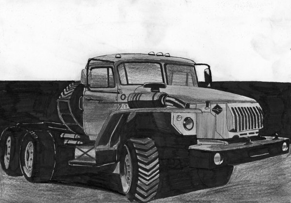 Урал 4320 рисунок