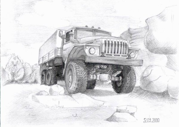 Урал 4320 рисунок
