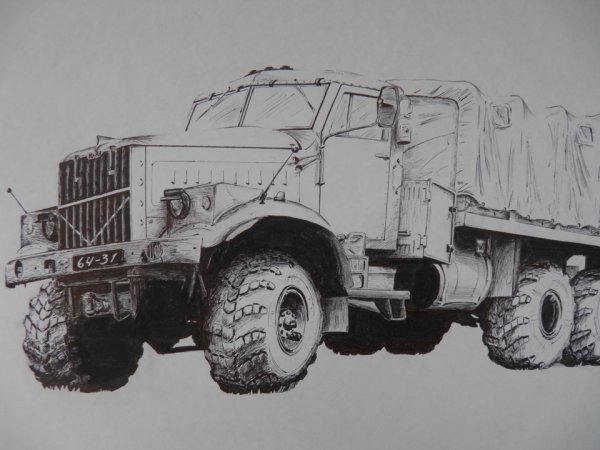 КРАЗ 255 И МАЗ 537