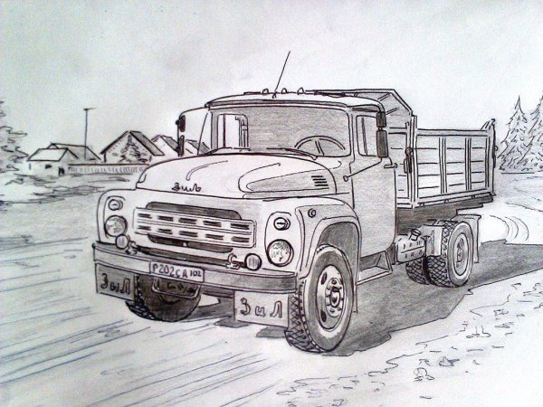 ЗИЛ 4331 рисунок