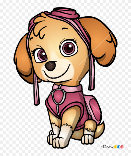 Скай Щенячий патруль цветная