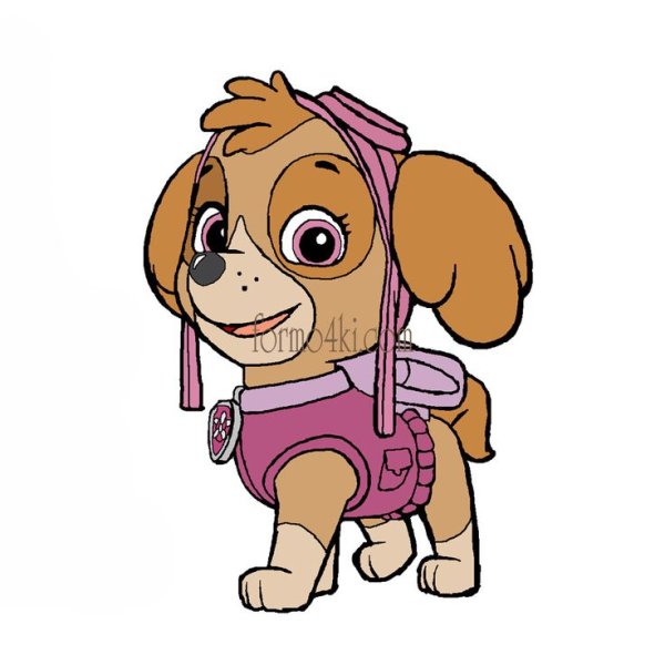 Скай раскраска Щенячий патруль