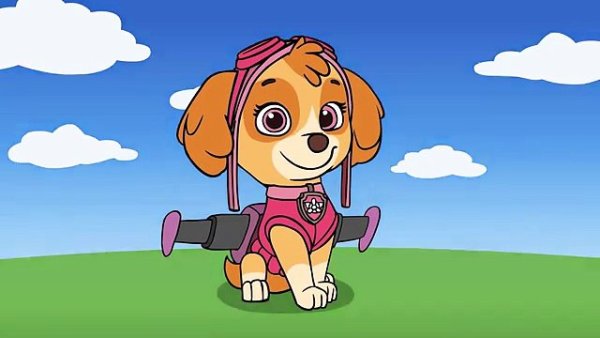 Мега Скай Щенячий патруль раскраска