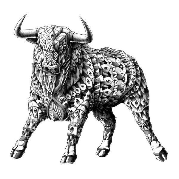 Бык стилизация