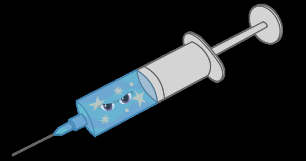 Шприц и малыш