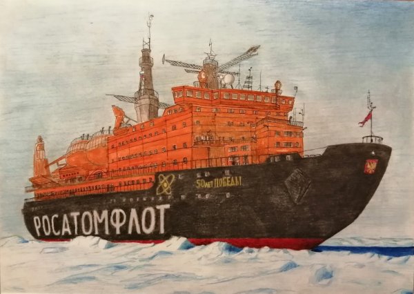 Ледокол атомный Арктика 50 лет Победы