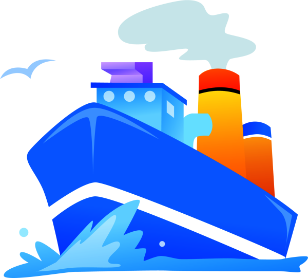 Пароход рисунок