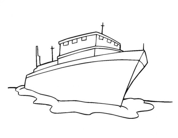Пароход раскраска для детей