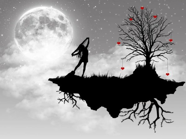 Черный силуэт арт