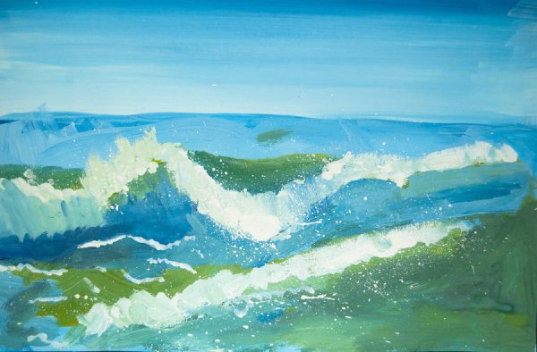Море гуашью