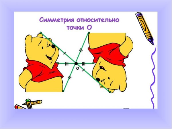 Рисунок симметричный относительно точки