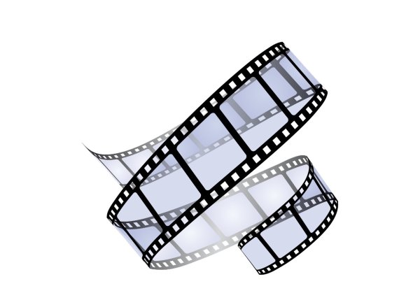 Кинолента на прозрачном фоне