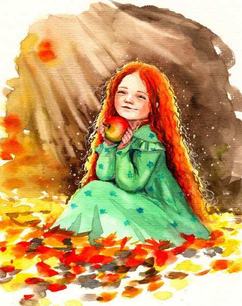 Женщина осень