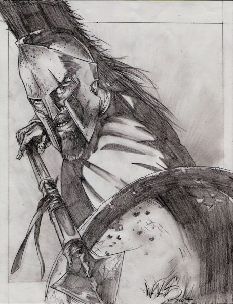 Рисунок воина ник