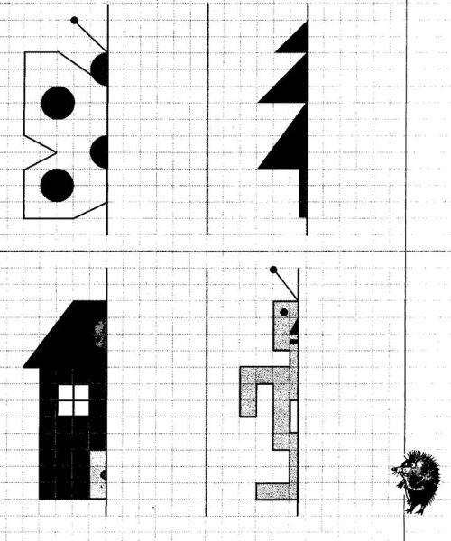 Зеркально симметричные рисунки