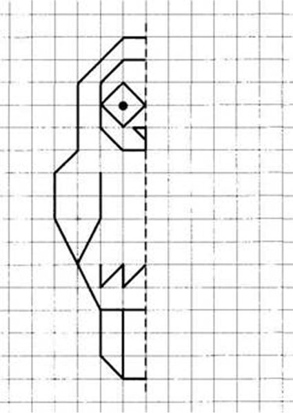 Раскраска дорисуй половинку