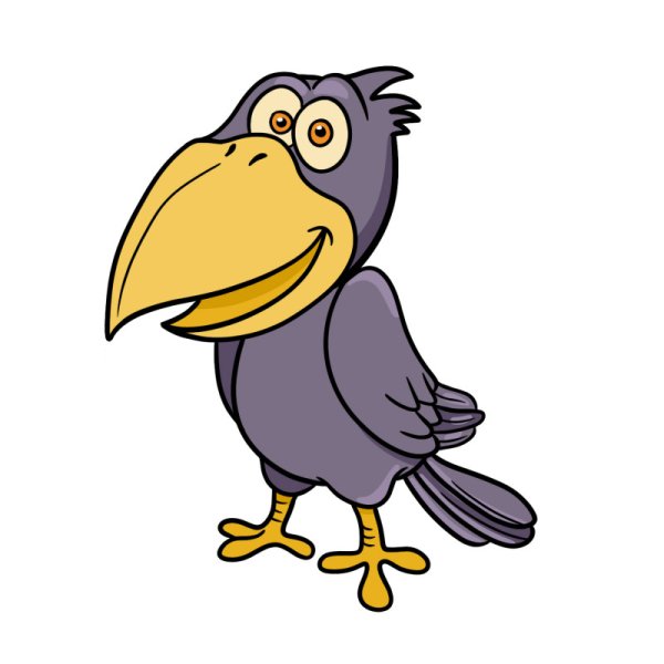 Ворона мультяшная