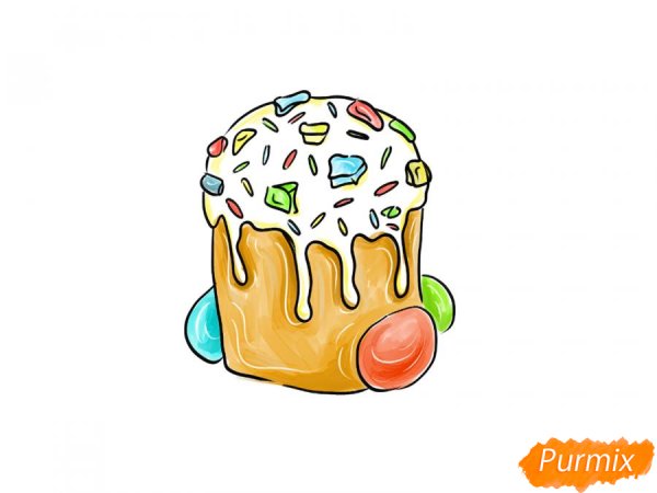 Рисование кулича