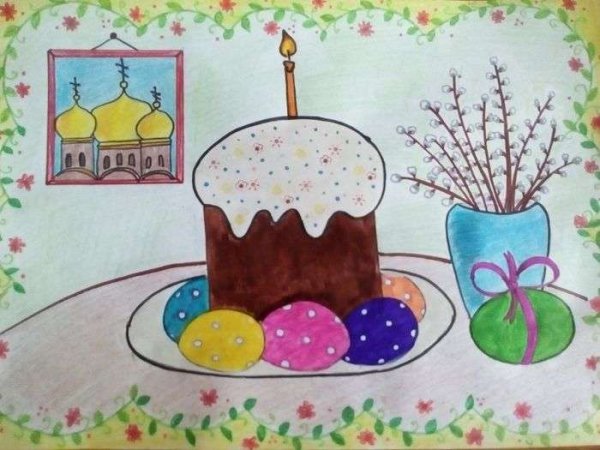 Рисунок на Пасху