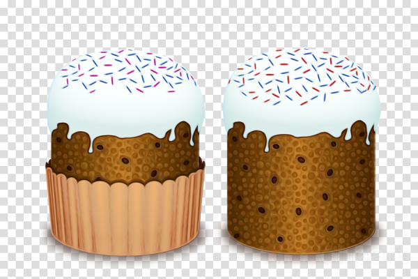 Пасхальный кулич на прозрачном фоне