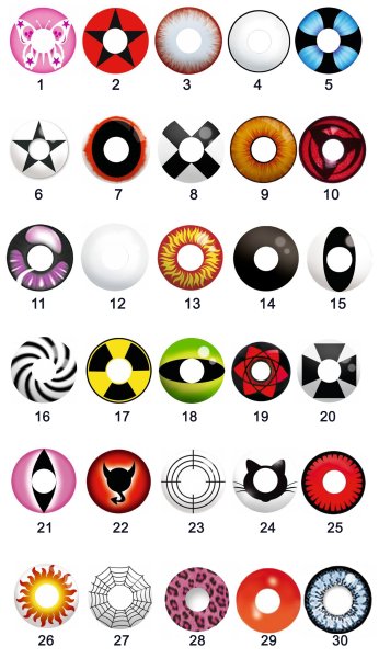 Линзы Наруто Шаринган риненган