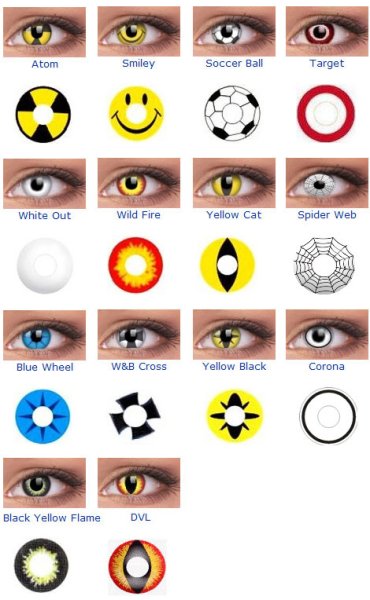 Контактные линзы с рисунком