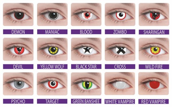 Линзы Crazy Adria Red Banshee