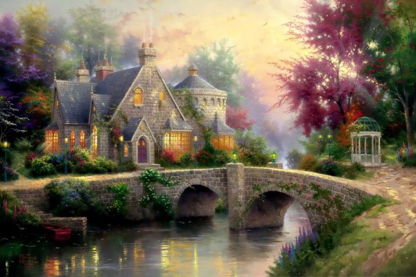 Томас Кинкаде художник сады