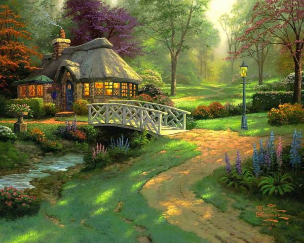 Томас Кинкаде сказочный дом