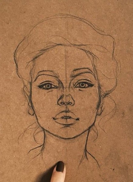 Наброски портретов карандашом