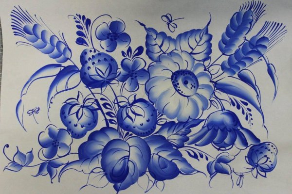 Гжельская роспись орнаментальная роспись