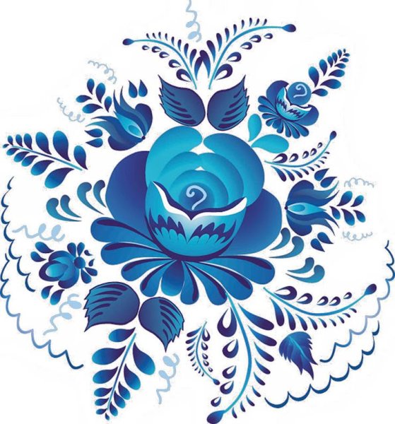 Гжель роспись для детей