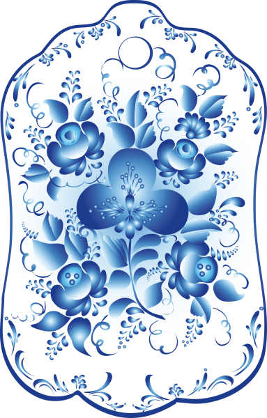 Гжель роспись узоры