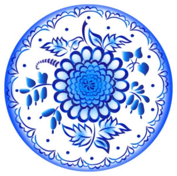Орнамент гжельской росписи