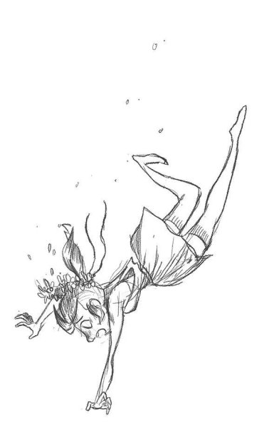Набросок падающего человека