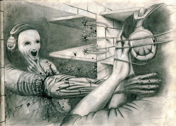 Рисунки психически больных детей