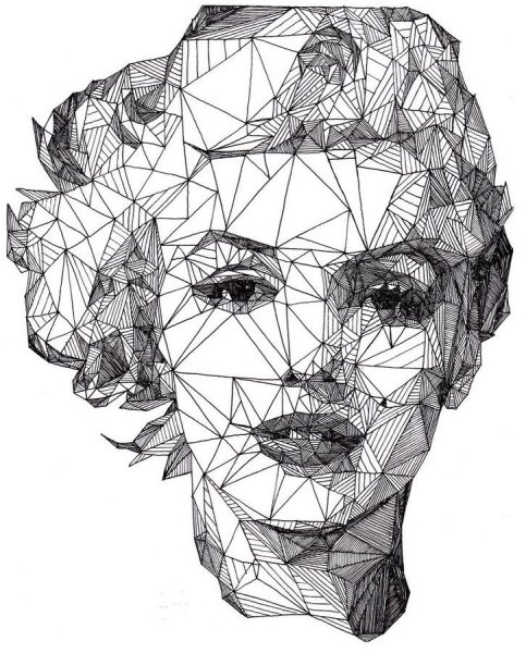 Джош Брайан геометрические портреты