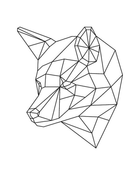 Животные геометрическими фигурами