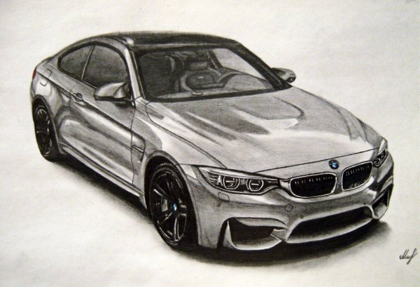 BMW m5 рисоваться