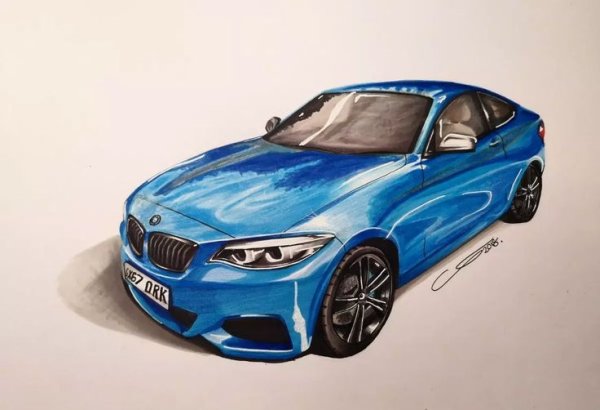 BMW m8 скетч