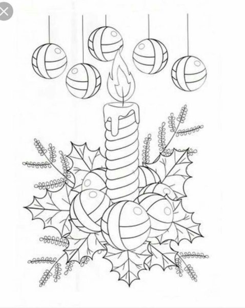 Новогодние шары акварелью