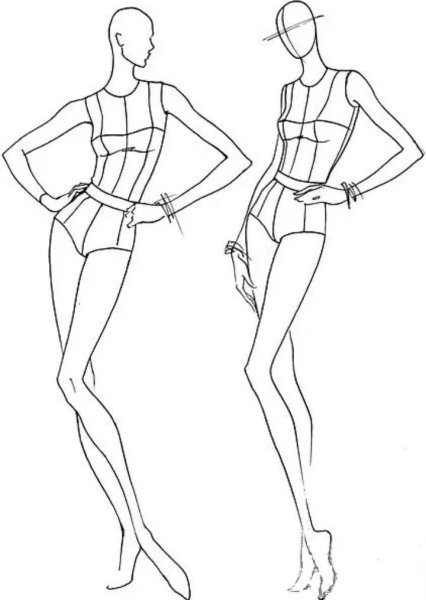 Зарисовки женской фигуры