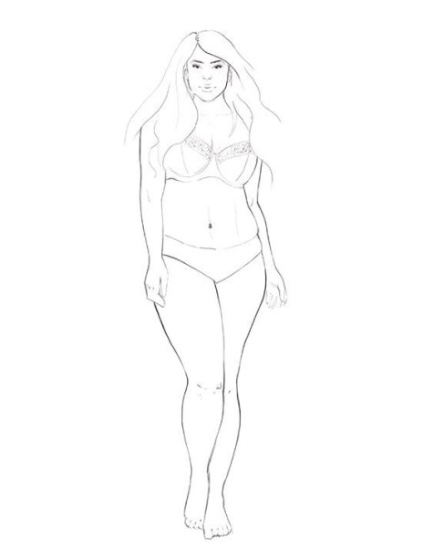 Модели для рисования одежды