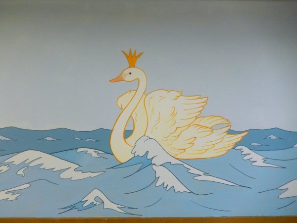 Рисунок царевны лебедь из сказки о царе Салтане